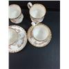 Image 3 : Royal Albert Dimity Rose Pattern China Set: (6) Coffee Cups & (3) Saucers