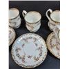 Image 5 : Royal Albert Dimity Rose Pattern China Set: (6) Coffee Cups & (3) Saucers