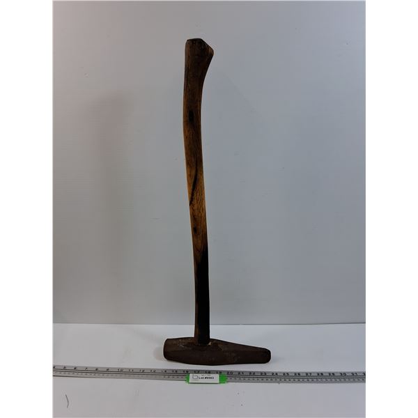 Antique Double Bit Axe w/Wood Handle - 27" x 10"