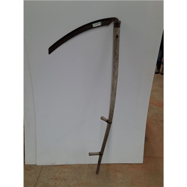 # Long Wood Handled Scythe - 24" Blade Edge, 61" Long - CANNOT SHIP