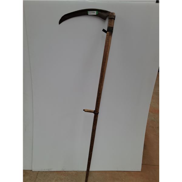 # Long Wood Handled Scythe - 16" Blade Edge, 64" Long - CANNOT SHIP