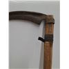Image 2 : # Long Wood Handled Scythe - 16" Blade Edge, 64" Long - CANNOT SHIP