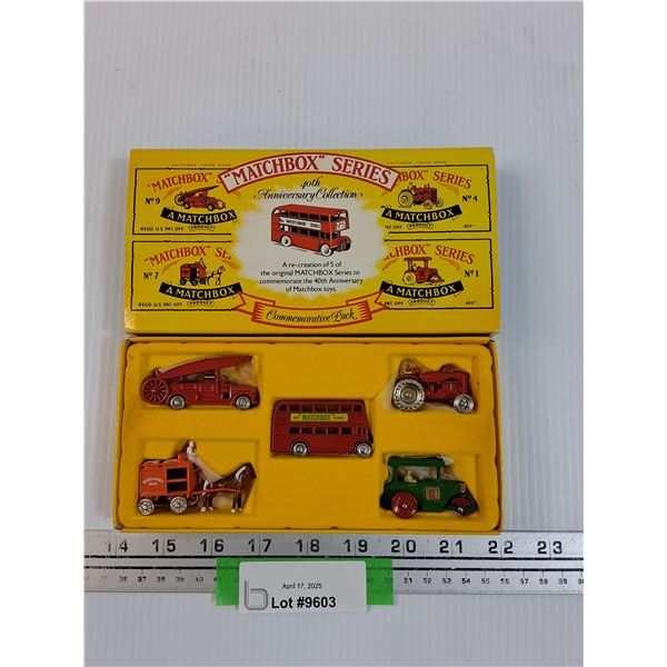 Matchbox Commemorative 40th Anniversary Series Die Cast Model Collection in Original Box
