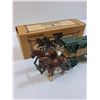 Image 2 : ERTL Watkins Collectible Horse & Wagon Die Cast Coin Bank w/ Original Box