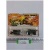 Image 1 : Matchbox Die Cast "Two Packs" - TP-16 Miltary Dump Truck & Bulldozer Set - NOS