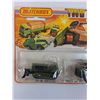 Image 2 : Matchbox Die Cast "Two Packs" - TP-16 Miltary Dump Truck & Bulldozer Set - NOS