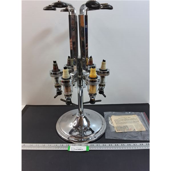 # Vintage Rotating Bar Drink Dispenser - 21" x 10"