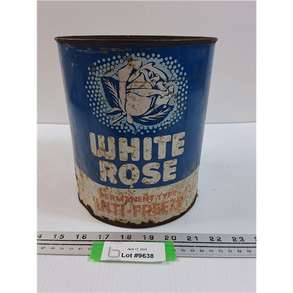White Rose Anti-Freeze Metal Can - No Lid
