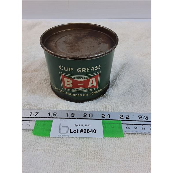 British American Oil Co - BA Oil Tin