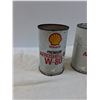 Image 2 : (2) Oil Cans: Shell W-80 - One Full, One Empty - CANNOT SHIP