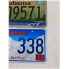 Image 3 : (2) License Plates: Alabama, South Dakota