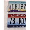 Image 2 : (2) License Plates: Arizona, Idaho