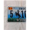Image 2 : License Plate: Wyoming