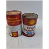 Image 2 : (2) Motor Oil Cans: Shell - One Full, One Empty - CANNOT SHIP