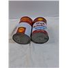 Image 3 : (2) Motor Oil Cans: Shell - One Full, One Empty - CANNOT SHIP