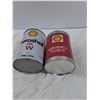 Image 4 : (2) Oil Cans: Shell - One Full, One Empty - CANNOT SHIP