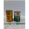 Image 1 : (2) Oil Cans: Shell - One Full, One Empty - CANNOT SHIP