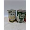 Image 2 : (4) Oil Cans: Quaker State, Mobil