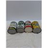 Image 4 : (4) Oil Cans: Quaker State, Mobil