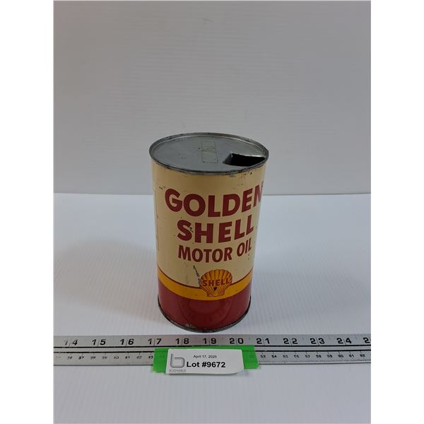 Vintage Oil Can - Shell Motor Oil - One Quart Can