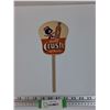 Image 1 : Vintage Orange Crush Hand Fan - 11" x 5"