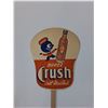 Image 2 : Vintage Orange Crush Hand Fan - 11" x 5"