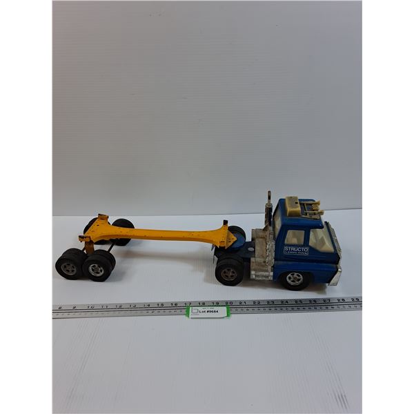 Vintage Litho Structo Semi-Truck w/Trailer - Made in USA