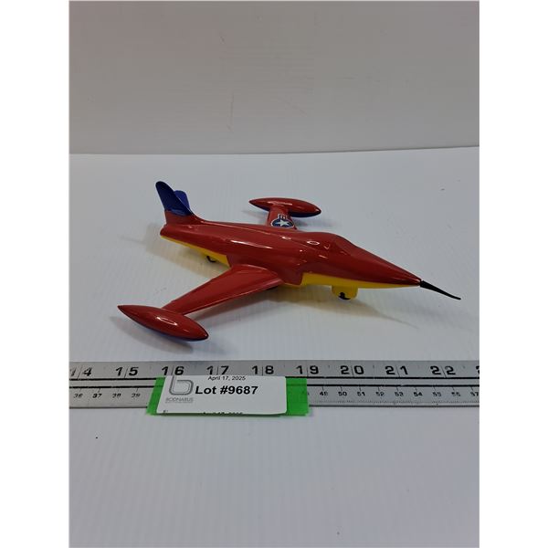 Nosco Plastics 1950's Fighter Jet - Missing Rear Wing Stablizer