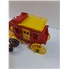 Image 4 : Vintage Davy Crockett's Alamo Express Wagon Toy Set - Made in USA