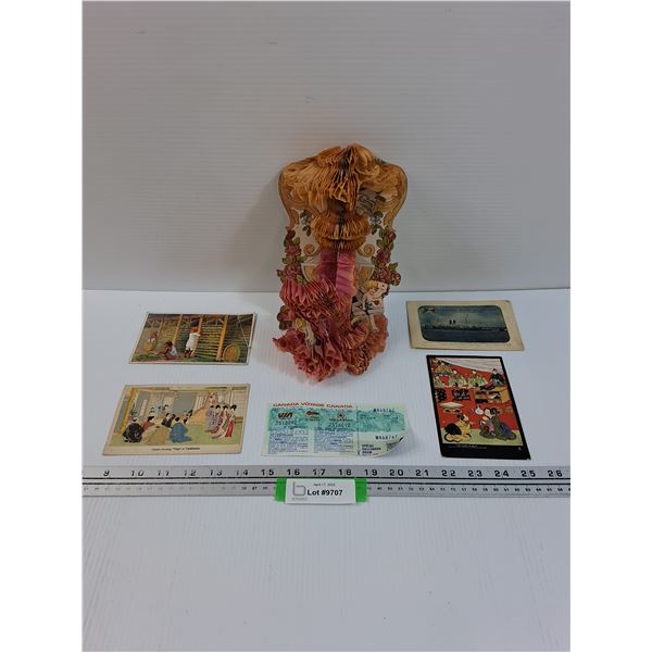 Lot of Vintage Epeherma (Greeting Cards, Post Cards, Red Ribbon Cards) - Assorted