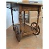 Image 4 : * Wooden Tea Cart - Made in Canada - 29" x 29" x 21"  - Some Wear - CANNOT SHIP