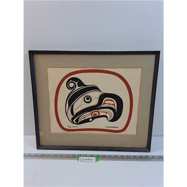 "Thunderbird" Picture Signed by Artist Tony Hunt - Canadian West Coast Artist16.5" x 19.5"