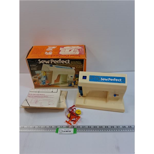 Mattel Sew Perfect Vintage Sewng Machine w/Original Box - As Is
