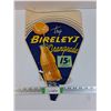 Image 1 : Original Bireley's Orangeade Double Sided Pennant Sign - 13" x 20" - Some Wear