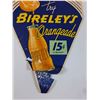 Image 2 : Original Bireley's Orangeade Double Sided Pennant Sign - 13" x 20" - Some Wear