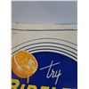 Image 3 : Original Bireley's Orangeade Double Sided Pennant Sign - 13" x 20" - Some Wear