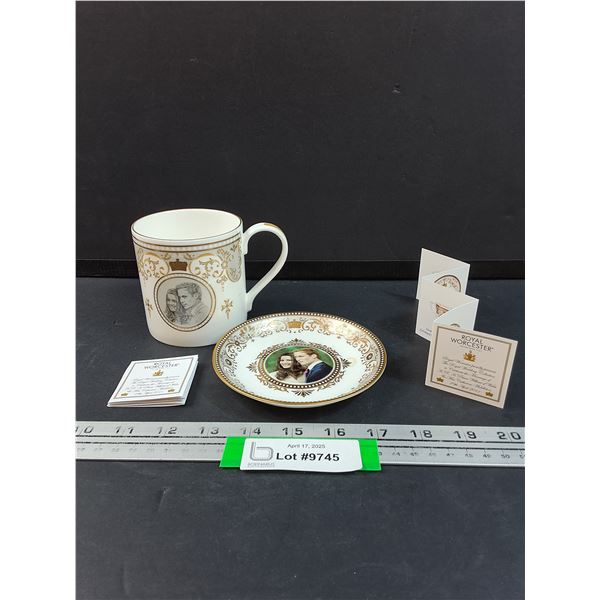 Celebration of William and Catherine Wedding Royal Worcester Tankard Cup 