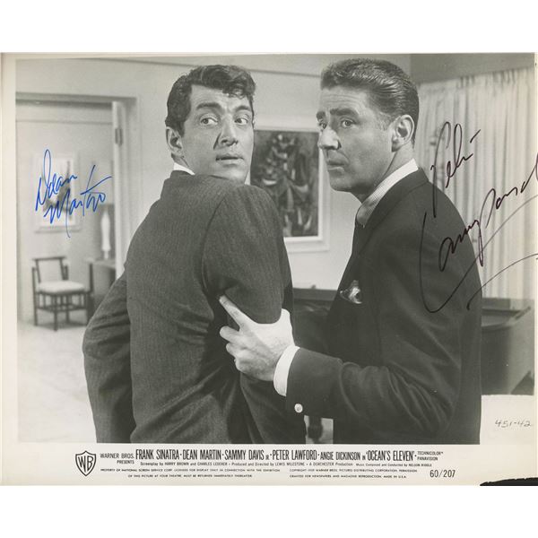 Dean Martin/ Peter Lawford Ocean's Eleven signed photo. GFA Authenticated