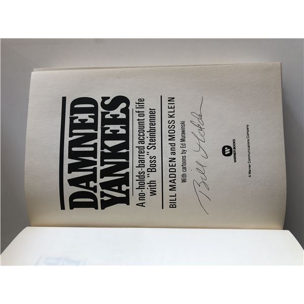 Damned Yankees Bill Madden signed book
