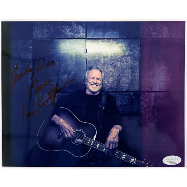 Kris Kristofferson signed photo JSA Authenticated