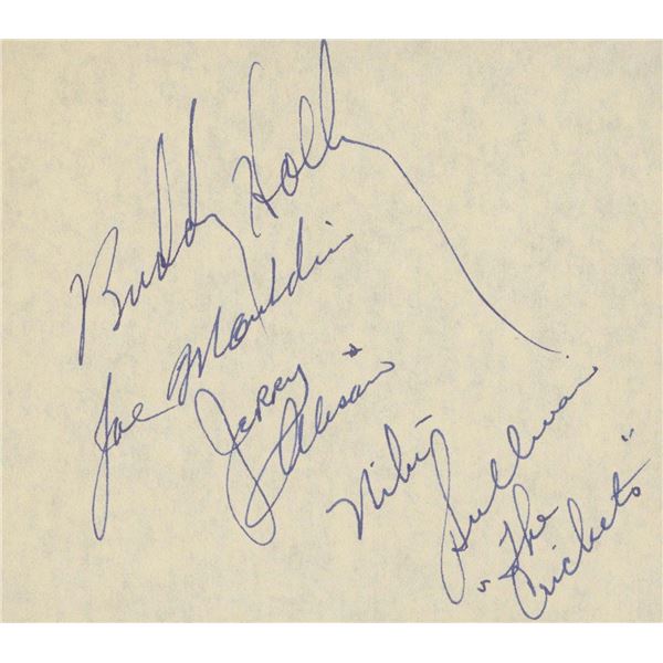 Buddy Holly signature cut. GFA Authenticated
