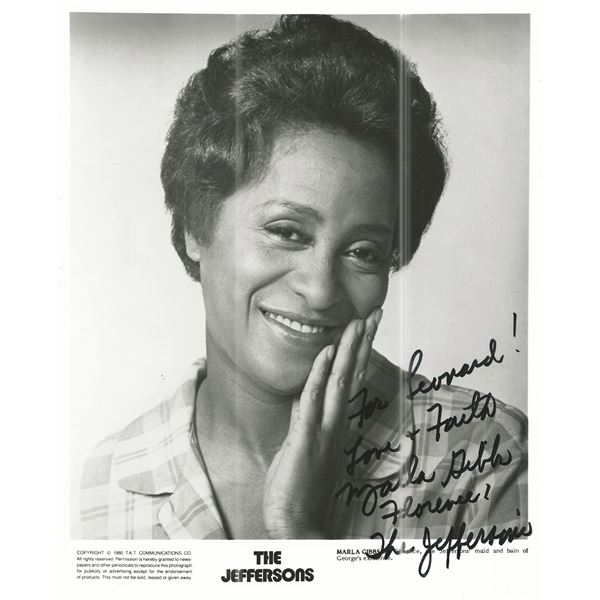 The Jeffersons Marla Gibbs Signed Photo