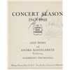 Griffith Music Foundation signed program 1947-1948