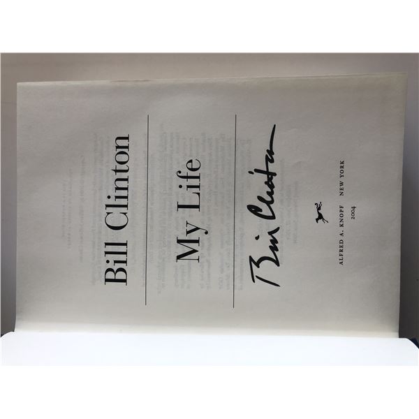 My Life Bill Clinton signed book . GFA Authenticated