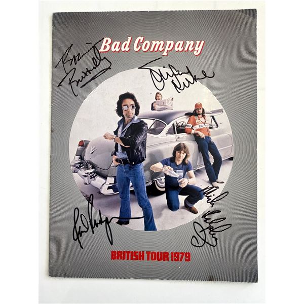 Bad Company signed tour book