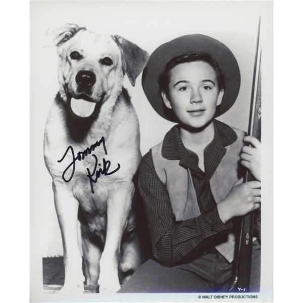 Tommy Kirk "Old Yeller" signed movie photo. GFA Authenticated