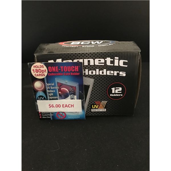 SEALED BOX OF 180PT ONE TOUCH MAGNETIC CARD HOLDERS