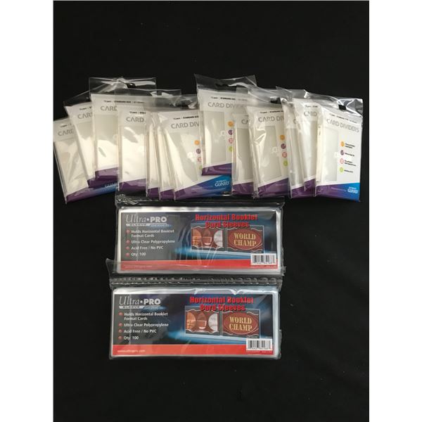 LOT OF TRADING CARD SLEEVES