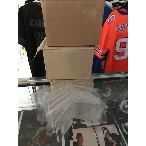 LARGE LOT OF TRADING CARD PLASTICS