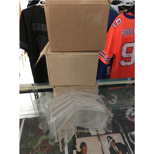 LARGE LOT OF TRADING CARD PLASTICS